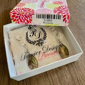 Premier Designs NIB "Monterey" Dangle Earring Silver